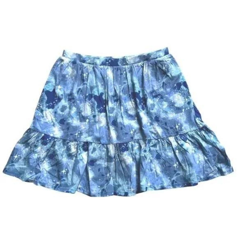 Lands'‎ End Galaxy Print Skirt Tiered Ruffle Hem Girls XL
